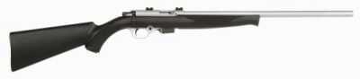 Mossberg 817 Varmint 17 HMR 21" Brushed Chrome Heavy Barrel Black Synthetic Rifle 37098